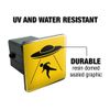 GRAPHICS & MORE Alien Abduction Hazard Warning Sign Tow Trailer Hitch Cover Plug Insert