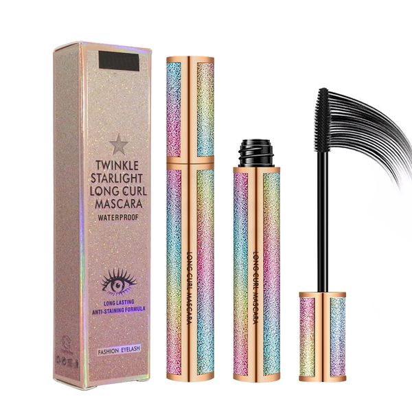 4D Makeup Lash Waterproof Mascara Extension Cream, Intense Length, Voluminous Eyelashes, Long-Lasting, No Smudging, No Clumping, Blackest Black Hypoallergenic Formula