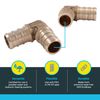 SharkBite UC248LFA10 1/2" 90 Degree Elbow PEX Barb Fitting (10-Pack), Brass, 10 Pack
