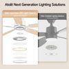 Ceiling Fans with Lights,52 Inch Smart Ceiling Fan, Remote/App Control, Compatib