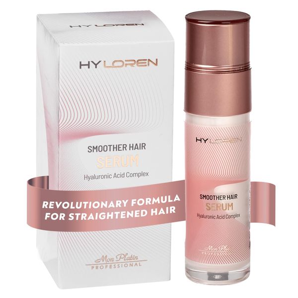 Hair Smoothing Straightening Serum with Hyaluronic Acid for Straight Hair, Anti Frizz Hair Serum, Hair Straightening Treatment, Straight hair products for Soft, Shiny Hair 50ml