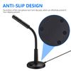 Noise Cancelling USB Microphone, Mini Microphone Laptop Stand USB Desk Microphone Table USB Computer Microphone