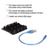 Nimomo 18650 Battery Holder Case, 4-Channel Micro USB Interface for Raspberry Pi 0.5a 5-8V