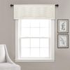 Lush Decor, 18" x 52" Cream Scalloped Texture Valance Valance Sheet Window Kitchen