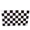 SHOPZEUS Checkered Black Flag Polyester 3 ft. x 5 ft.