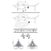 Electronic PIR Motion Sensor Movement Detector High Sensitivity 360 Degree Wide Angle Detector Surface Ceiling Wall Mounted