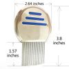 2 Pcs Stainless Steel Hair Dandruff Comb