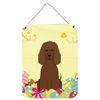 Easter Eggs Irish Water Spaniel Wall or Door Hanging Prints