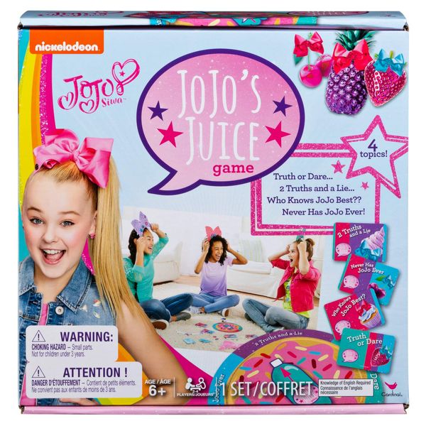 Cardinal 6044217 JoJo Siwa JoJo' S Juice Trivia Game, Multicolor, One Size