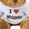 I LOVE WHIPPETS - Teddy Bear - Cute Soft Cuddly - Dog Gift Present