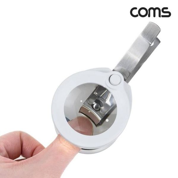 [RGO7OP7R]Coms LED Magnifying Glass Nail Clippers Magnifying Glass Elderly Coms