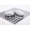 100 3/4" / 19mm Tyvek Paper Event Wristbands For Security (Silver)