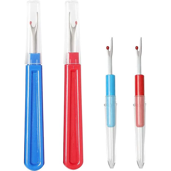 4 Pieces Seam Rippers Sewing Stitch Thread Unpicker, Unpicker Sewing Tool for Sewing Crafting Removing Threads