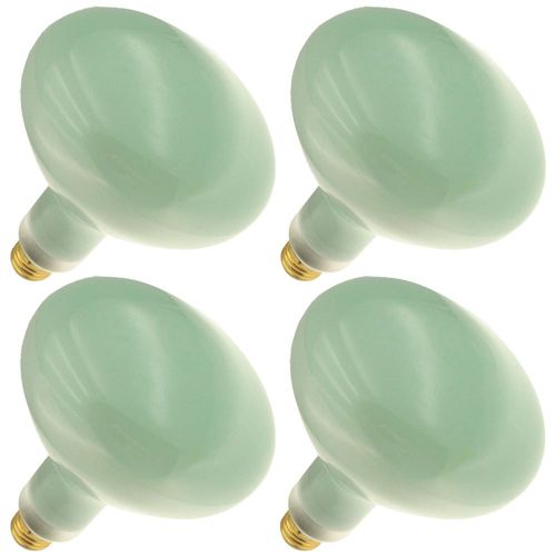 Industrial Performance 150R40/CG 120V, 150 Watt, R40, Medium Screw (E26) Base, Cool Green Flood Light Bulb (4 Bulbs)