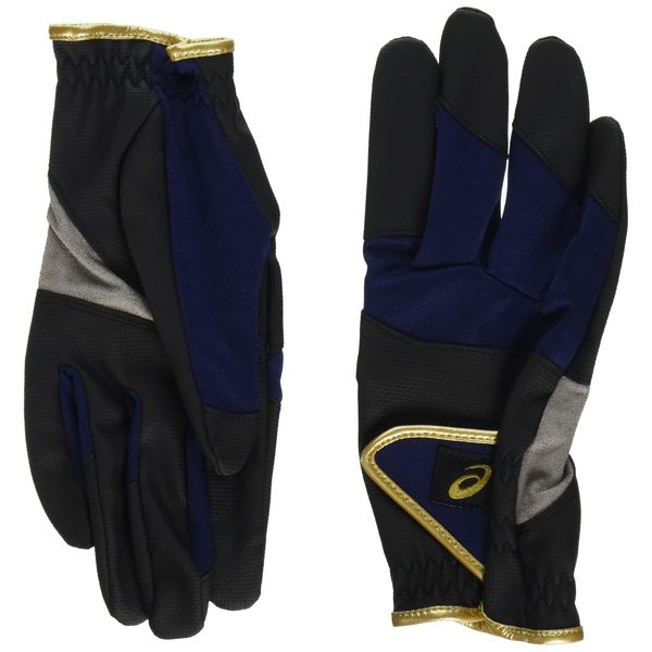 asics 3283A029 Ground Golf Power Grip Gloves, Navy, S