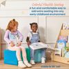 ECR4Kids SoftZone Children's Cozy Cubes, Flexible Seating, Contemporary, 4-Pack
