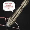 12pcs-New Four-Flute Sawtooth Eccentric Drill Bit, Multifunction Drill Bit Set,High Hardness Skewed Head Eccentric Drill(4+5+6+8+10+12mm)×2