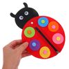 SUPVOX Basic Felt Early Learning Basic Life Skills Learn to Zip Button DIY Ladybird Craft Developmental for
