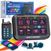 8 Gang  P8Y Ultra RGB Switch Panel with App & 230FT Remote Control Circuit Box