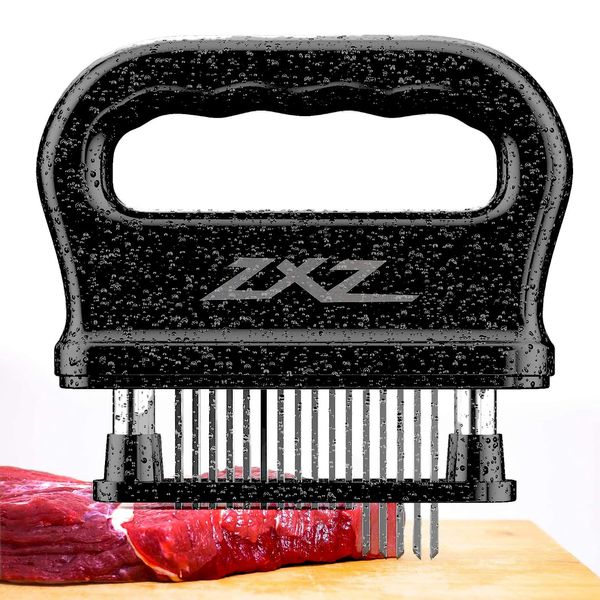 ZXZ Meat Tenderizer, 48 Stainless Steel Sharp Needle Blade, Heavy Duty Cooking Tool for Tenderizing Beef, Turkey, Chicken, Steak, Veal, Pork, Fish, Christmas Cooking Set