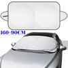 OUTER & INNER Car Sun Shade Windshield Foldable Visor Cover UV Block Heat Shiled