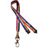 Rainbow 15mm Key Worker Neck Lanyard with 3 Point Safety Breakaway