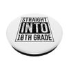 Welcome Back to School Straight In 10th Grade PopSockets mit austauschbarem PopGrip