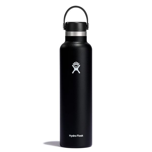 Hydro Flask 24 oz Standard Mouth Water Bottle with Flex Cap or Flex Straw (Packaging may vary)