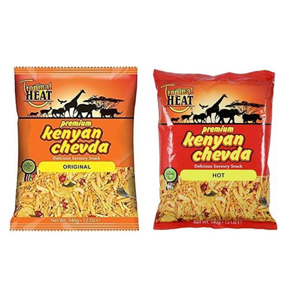 Tropical Heat Premium Kenyan Chevda Snacks Mix 340g (Original and Hot)