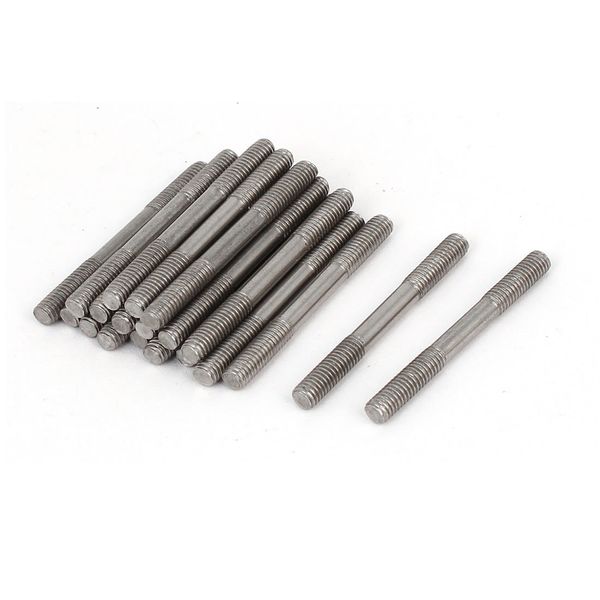 Sourcingmap M4x40mm 304 Stainless Steel Double End Threaded Stud Screw Bolt 20pcs