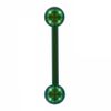 eeddoo Piercing Bar Barbell Green Titanium, Titanium