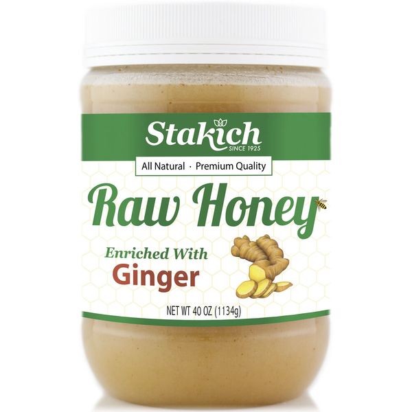 40 oz Ginger 100% Pure Raw Honey - Pure, Natural