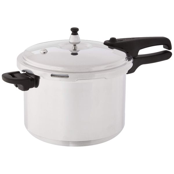 Mirro 92180A Polished Aluminum 10-PSI Pressure Cooker Cookware, 8-Quart, Silver -