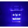 Personalized Tip Box With Your Custom Logo Fund Jar Engraved Light Changing LED