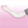 Family Vinyl Gloves, Thin Hands, Long Type, Arm Cover, For Cooking and Cleaning, Kitchen, Medium, Pink, 1 Pair