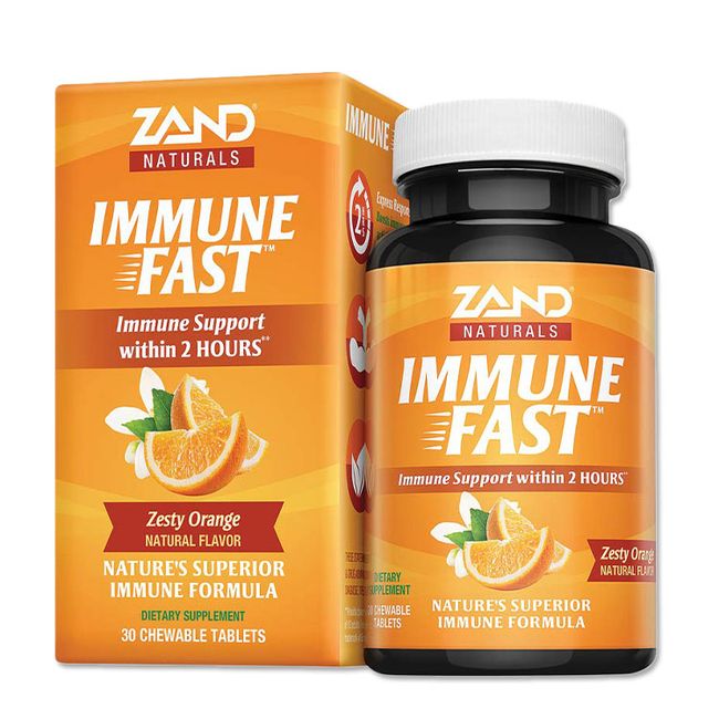 Immune Fast Zesty Orange 30 Chewable Tablets ZAND