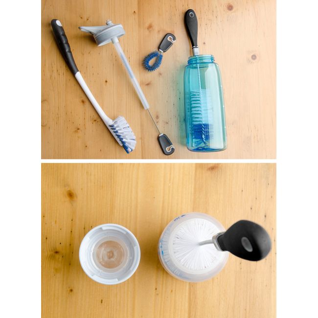 Handy Housewares 13 Long Reusable Drinking Bottle & Straw Cleaning Brush  Set