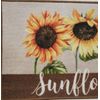 Printed Nylon Kitchen Rug (nonskid back)(18"x30") 3 SUNFLOWERS, AL