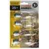 SYLVANIA LIGHTING 13331 25W B10 Dbl Life Bulb (4 Pack), Clear