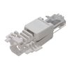 kenable | Cat6A RJ45 Toolless Punch Down Network Connectors | Solid Ethernet Cable | White | 4 Pack