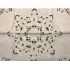 Polyester Beige Ivory Embroidered Cutwork 33" Fabric Embroidery Tablecloth Round