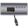 Hydro-Quip 80-0236A Overlay, Gecko in.k19, 4 Button, P1, Lt, Temp Up, Temp Down
