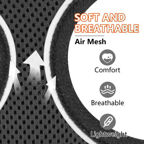 AIITLE Breathable Dog Harness Small Sized Dog, Comfortable Adjustable Mesh Vest with Quick-Release Buckle, Reflective Safety Strips – Perfect for Poodles, Teddy Dogs (M, Black)