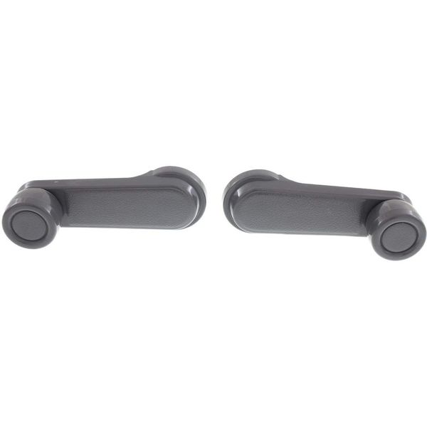 For Nissan Frontier Window Crank 1998-2004 Pair | Front | Set of 2 | Gray | Plastic | 8076001G2