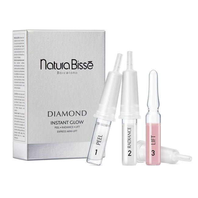 Natura Bissé Diamond Instant Glow | Anti-Aging Ampoule Trio | Lifts, Firms, Brightens & Illuminates | For all skin types, 3 ampoules x 1 treatment