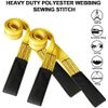 6FT Pair Nylon Eye&Eye Web Lifting Sling Flat Loops Rigging Towing Hoist Straps
