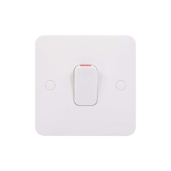 Schneider Electric Lisse White Moulded - Single High Current Light Switch, Double Pole, 50A, GGBL4011S, White