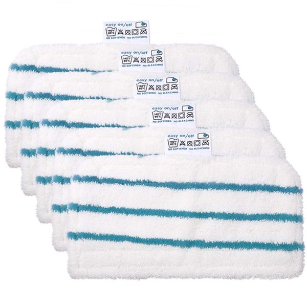 KEEPOW Pads for Black & Decker Steam Mop FSMP20, Microfibre Replacement Floor Cleaning Pads Washable FSM13E1 EPP, pack of 5