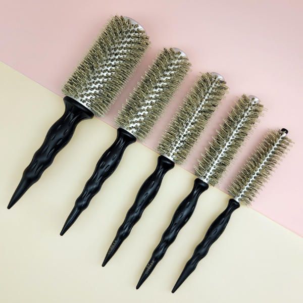 Drop roll roll brush / hot plate hair brush dry roll comb kangpo king pig hair