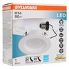 Sylvania 4" LED RT4 Recessed Downlight Kit, 50W Replacement, Efficient 9W, E26 Medium Base, White, 1 Count (Pack of 1)